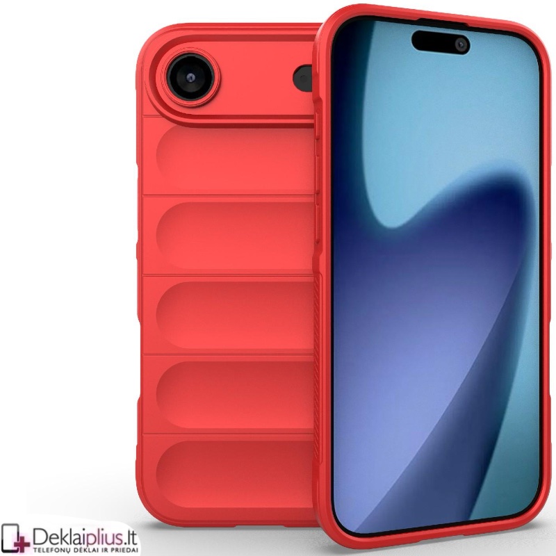Magic Shield guminis dėklas su kameros apsauga - raudonas (Apple Iphone Air) Magic Shield guminis dėklas su kameros apsauga - raudonas (Apple Iphone Air)